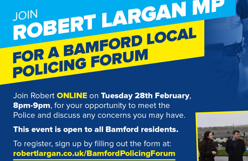 Robert Largan MP organises Bamford Policing Forum