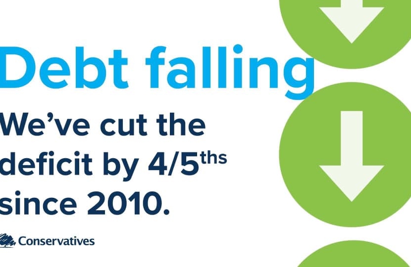 debt falling