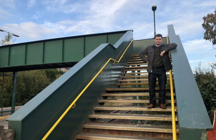 Robert Largan MP speaks up for step-free access at Chinley station