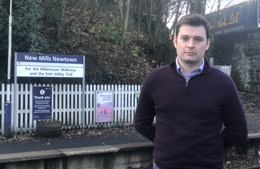 Robert Largan MP welcomes repair of New Mills Newtown footbridge