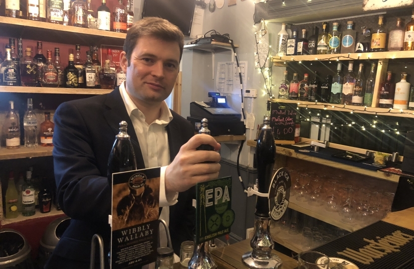 Robert Largan MP calls on breweries and pub companies to waive rent for pub landlords