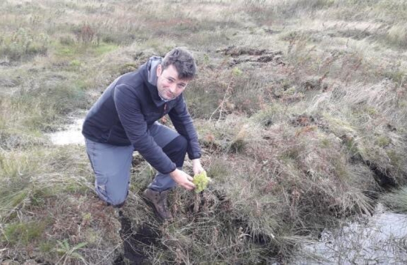 High Peak MP gets stuck into planting in Dove Stone