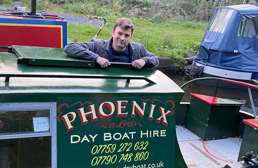 High Peak MP takes a trip on the Peak Forest Canal