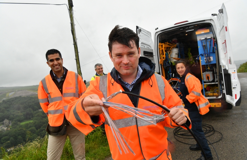 Robert Largan MP gets to grips with Openreach’s Rural Broadband Build