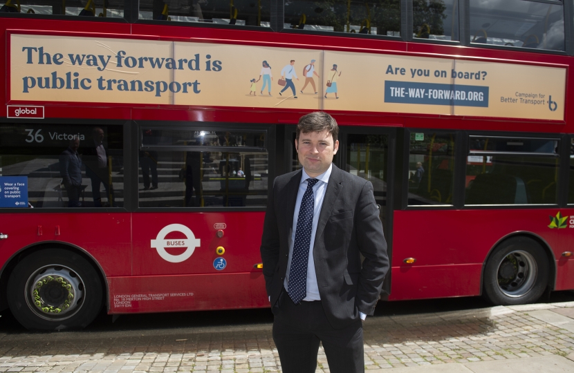 Robert Largan MP helps launch national campaign to get people back on board public transport