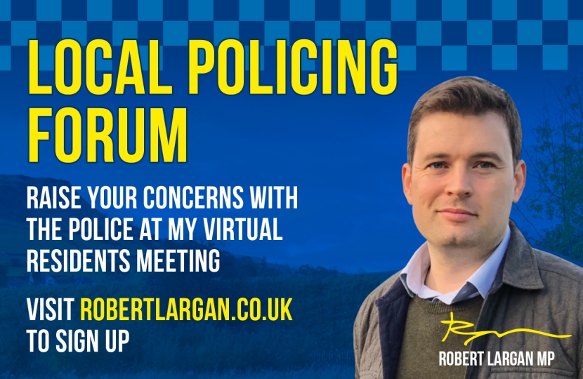Robert Largan MP organises Chinley Community Policing Forum