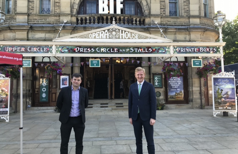 Culture Secretary visits Buxton International Festival with Robert Largan MP