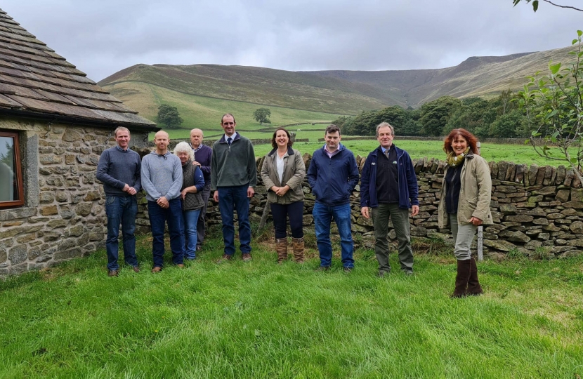 Robert Largan MP takes Minister to meet Hope Valley farmers and visit High Peak Bog