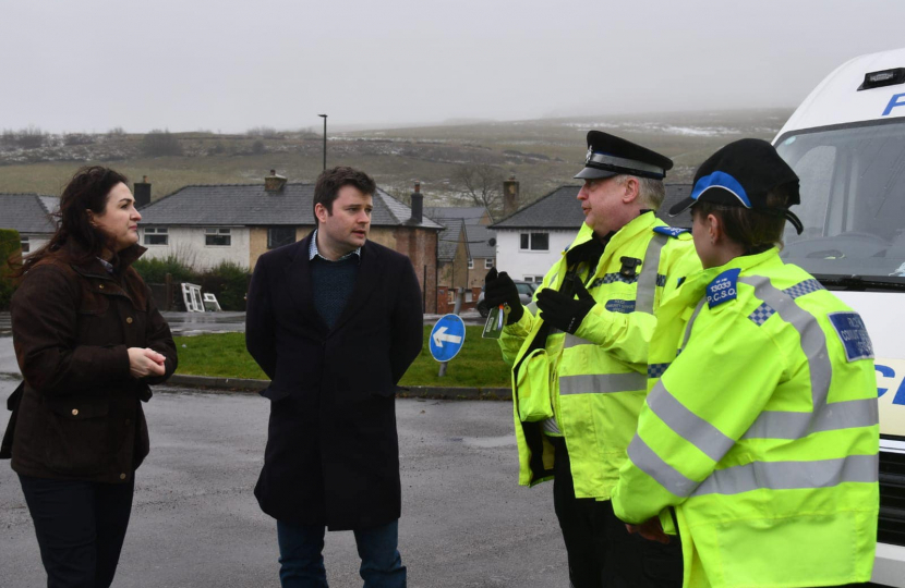 Robert Largan MP with Police