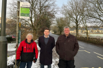 Robert Largan MP with local councillors Linda Grooby and Kev Kirkham