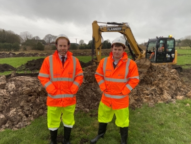 MPs welcomed into the trenches during the A57 Links Road tour